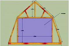 Krovový systém mansardové střechy - návrh, výpočet a montáž