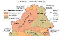 Struktur tektonik Belarus Struktur tektonik terbesar di Belarus