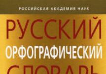 रशियन शब्दलेखन शब्दकोश दृश्य