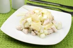 Salad with celery root and pineapple Salad with celery root and pineapple