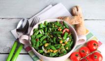 Salát ze zelených fazolí: recepty