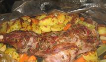 Recipe for stewed lamb in the oven Lamb baked with vegetables family recipe
