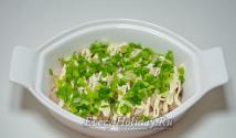 “Birch” salad, step-by-step recipe with photos