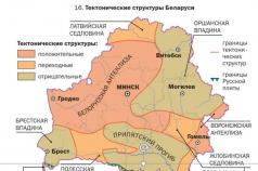 Tectonic structures of Belarus The largest tectonic structure of Belarus
