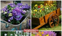 How to make flower beds and flower beds with your own hands from scrap materials?
